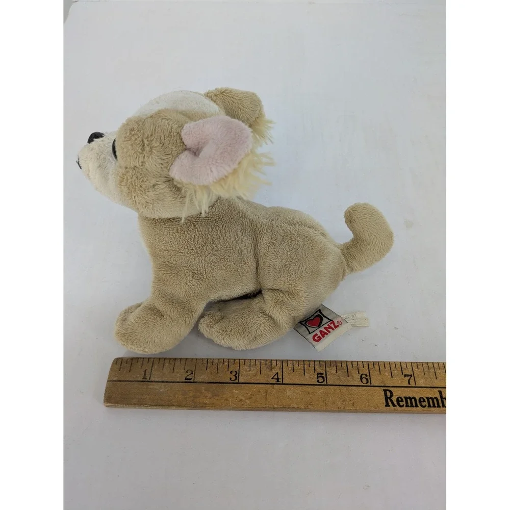 Ganz Lil Kinz Chihuahua Plush Small Tan White HS104 Stuffed Dog Retired No Code